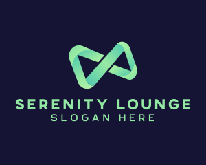 Infinity Gradient Loop logo design