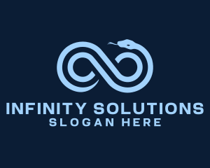 Infinity Wild Snake logo design