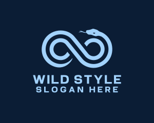 Infinity Wild Snake logo design