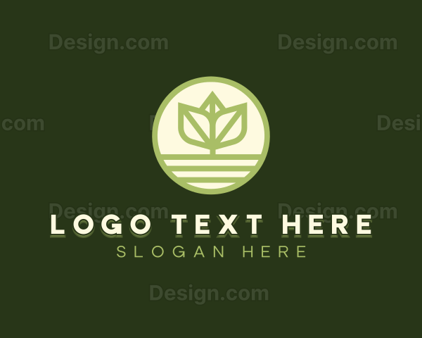 Natural Plant Sprout Logo