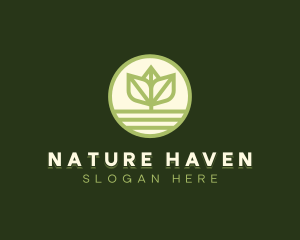 Natural Plant Sprout logo design