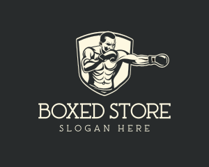 Vintage Boxing Punch logo design