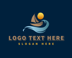 Ocean Wave Boat logo