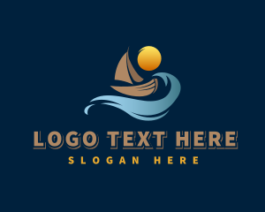 Ocean Wave Boat logo