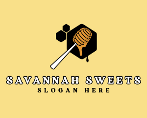 Hexagon Sweet Honey logo design