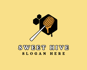 Hexagon Sweet Honey logo design