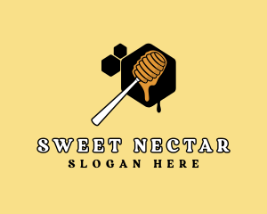 Hexagon Sweet Honey logo design