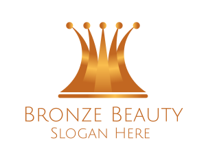 Bronze Luxury Crown logo