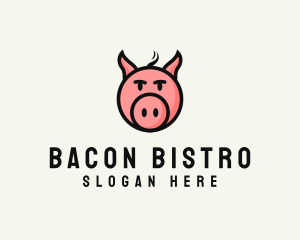 Pig Head Animal logo design