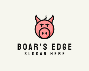 Pig Head Animal logo