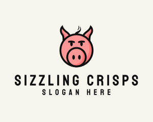 Pig Head Animal logo