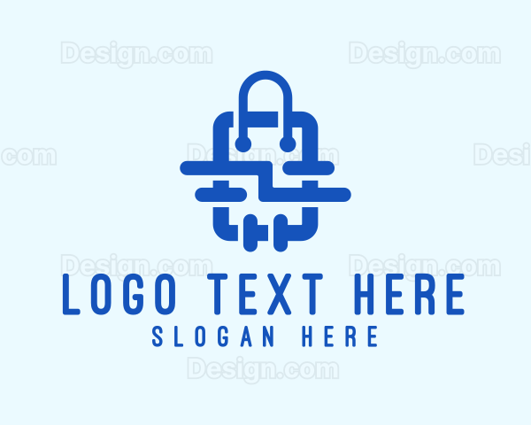 Plumbing Shopping Bag Logo