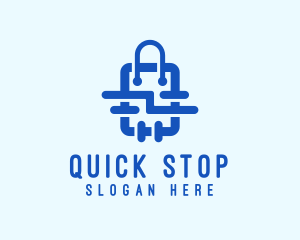 Plumbing Shopping Bag logo design