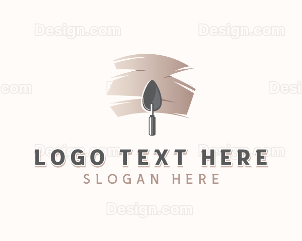 Plastering Trowel Carpentry Logo