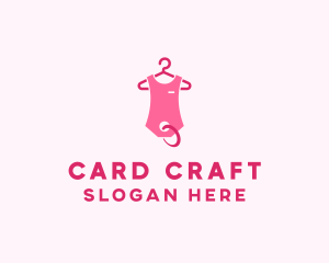 Pink Kids Baby Clothing Apparel logo design