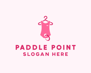 Pink Kids Baby Clothing Apparel logo design