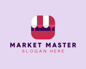 Online Market App  logo design