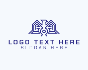 Eagle - Geometric Eagle Bird logo design