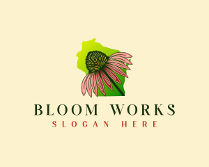 Wisconsin Coneflower Garden logo design