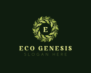 Natural Garden Leaves logo design