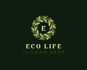 Natural Garden Leaves logo design