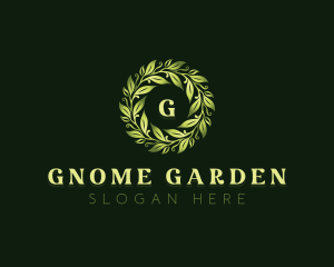 Natural Garden Leaves logo design