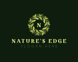 Natural Garden Leaves logo design