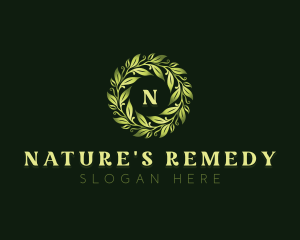 Natural Garden Leaves logo design