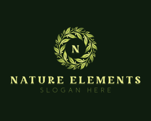 Natural Garden Leaves logo design