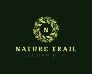 Natural Garden Leaves logo design