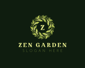 Natural Garden Leaves logo design