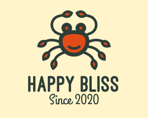 Happy Red Crab logo design