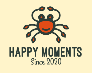 Happy Red Crab logo design