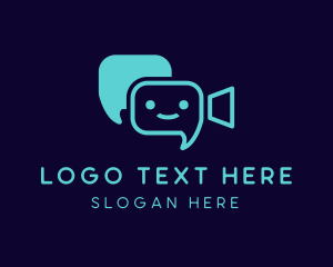 Video - Video Chat Bot logo design