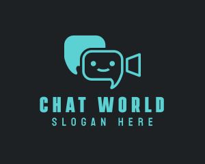 Video Chat Bot logo design