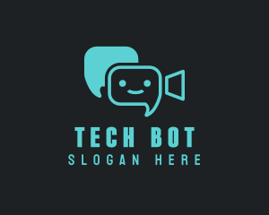 Video Chat Bot logo design