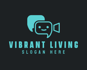 Video Chat Bot logo design