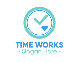 Diamond Clock Time logo