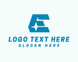 Modern Logistics Letter E logo