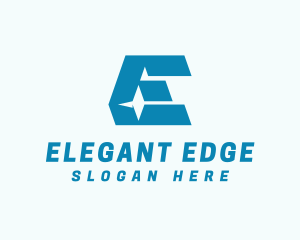 Modern Logistics Letter E logo design