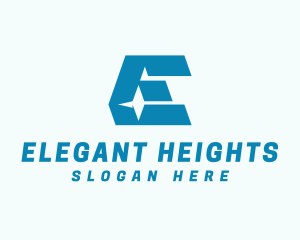 Modern Logistics Letter E logo design