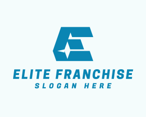 Modern Logistics Letter E logo design