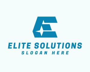 Modern Logistics Letter E logo design