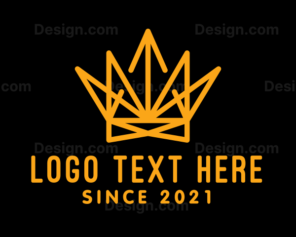 Gold Luxury Crown Logo