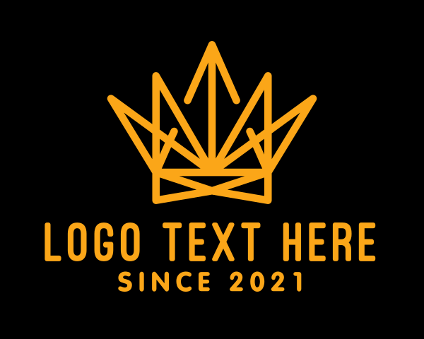 Gold Luxury Crown  logo