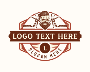 Skull Skeleton Hairstyle logo