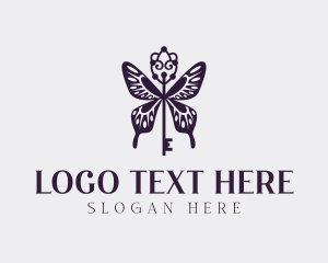 Elegant Butterfly Key Wing logo