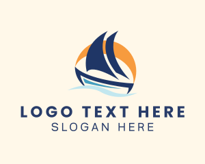 Nautical Sea Boat  logo