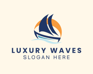 Nautical Sea Boat  logo design