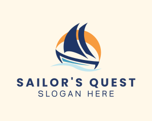 Nautical Sea Boat  logo design